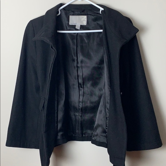 Old Navy Tie Waist Wool Coat - Picture 3 of 6